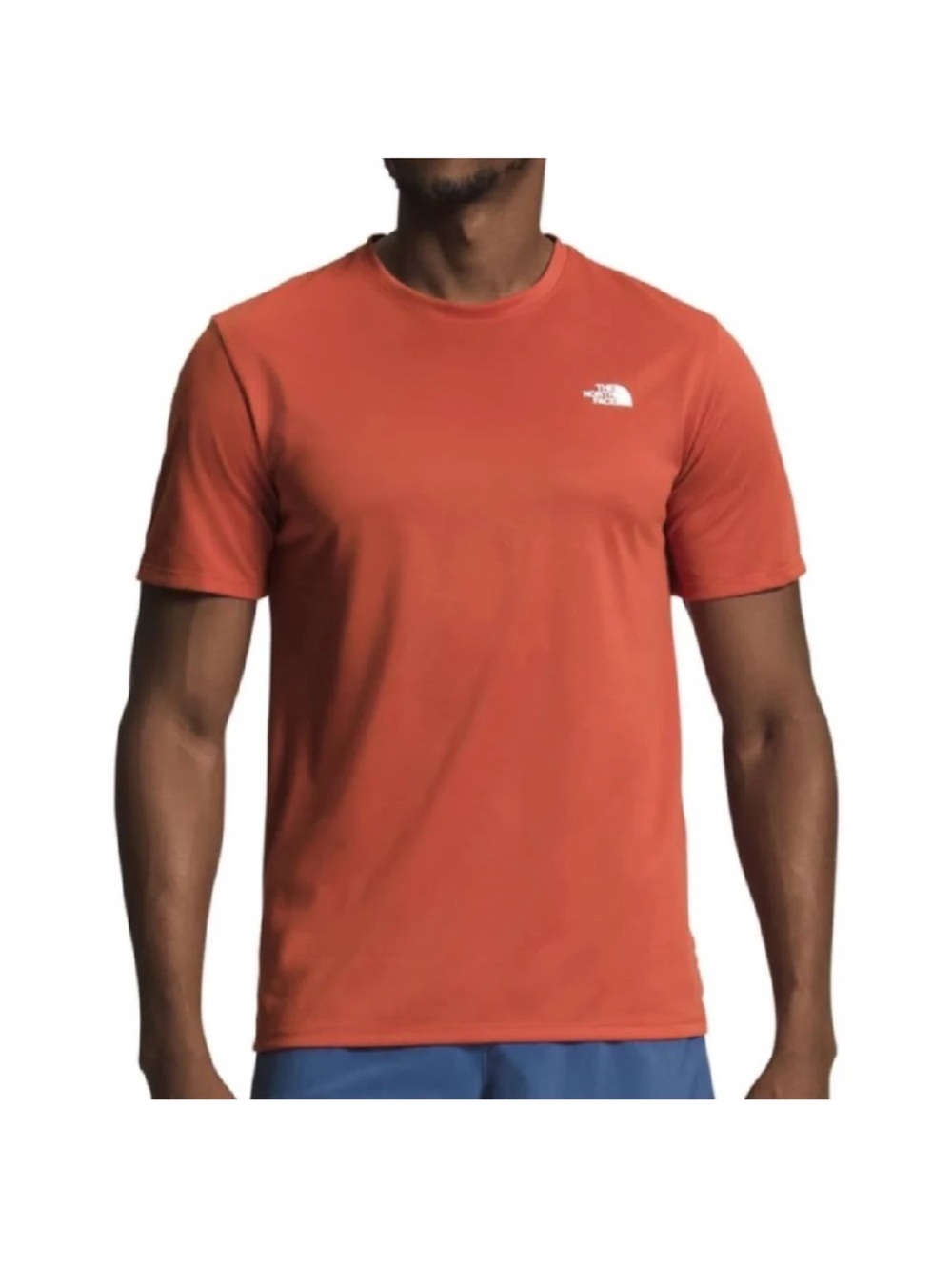 The North Face Elevation T-Shirt Tee Short Sleeve Orange Rusted Bronze Size L